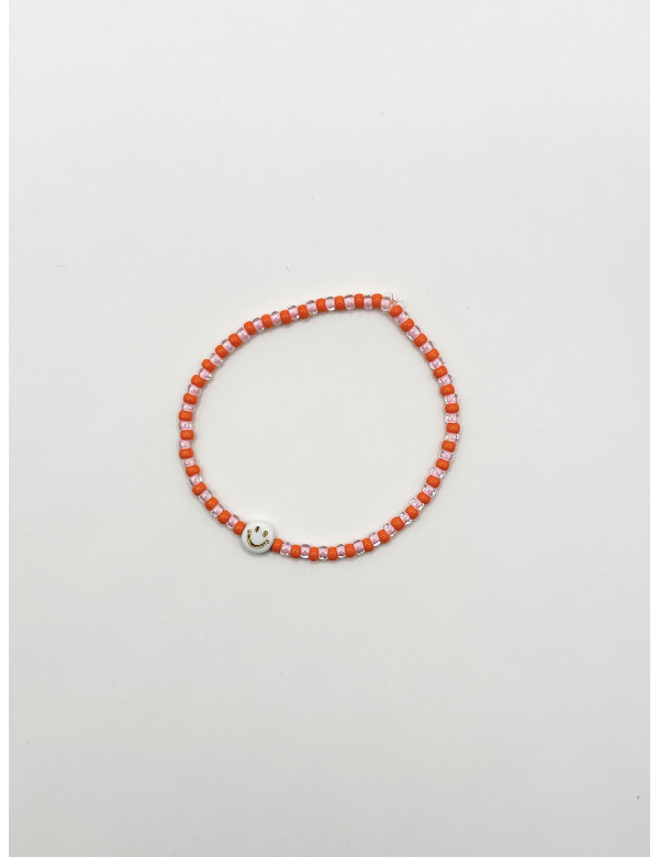 Smiley - oranje roze