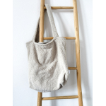 Mombag teddy beige - print