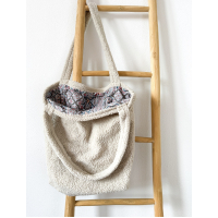 Mombag teddy beige - print