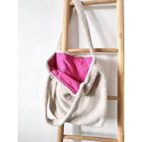 Mombag teddy - roze