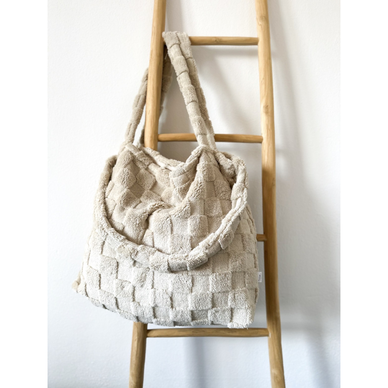 Mombag dubbele wagen - ruitjes