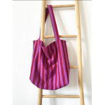 Mombag - stripes roze