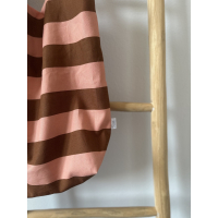 Mombag - stripes bruin