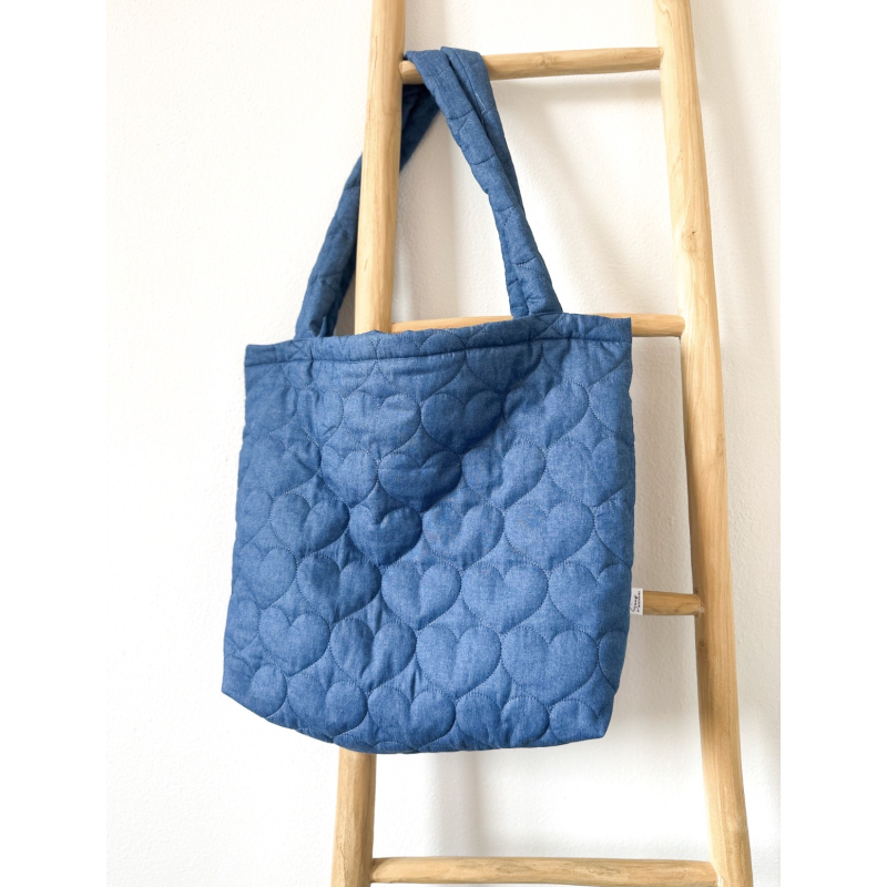 Mombag - hearts jeansblue