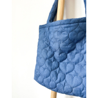Mombag - hearts jeansblue